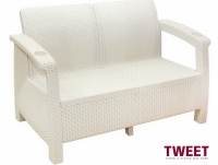 Двухместный диван TWEET Sofa Seаt, цвет белый Двухместный диван TWEET Sofa Seаt, цвет белый