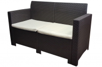 Двухместный диван RATTAN NEBRASKA SOFA, цвет венге Двухместный диван RATTAN NEBRASKA SOFA, цвет венге