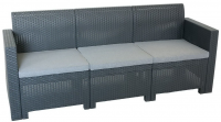 Трехместный диван RATTAN NEBRASKA SOFA, цвет венге Трехместный диван RATTAN NEBRASKA SOFA, цвет венге