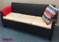 Трёхместный диван TWEET Sofa 3 Seat, цвет венге Трёхместный диван TWEET Sofa 3 Seat, цвет венге