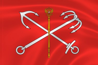 Знамя двухстороннее без бахромы и кистей