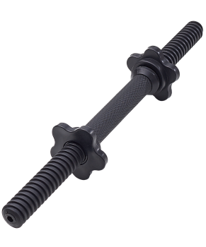 Гриф гантельный BB-106 d=25 мм, пластиковый, с пластиковыми замками, 40 см