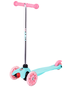 БЕЗ УПАКОВКИ Самокат 3-колесный Zippy 2.0 3D 120/80 мм, мятный БЕЗ УПАКОВКИ Самокат 3-колесный Zippy 2.0 3D 120/80 мм, мятный