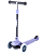 БЕЗ УПАКОВКИ Самокат 3-колесный Hero, 120/80 мм, фиолетовый/серый