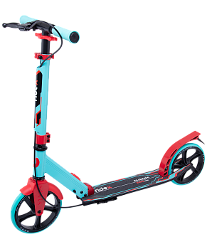 БЕЗ УПАКОВКИ Самокат 2-колесный Rank 200 мм, ручной тормоз, мятный/красный БЕЗ УПАКОВКИ Самокат 2-колесный Rank 200 мм, ручной тормоз, мятный/красный