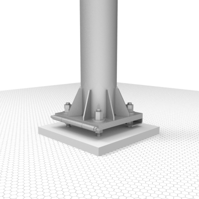 Мачта стальная свободностоящая 10м облегченная